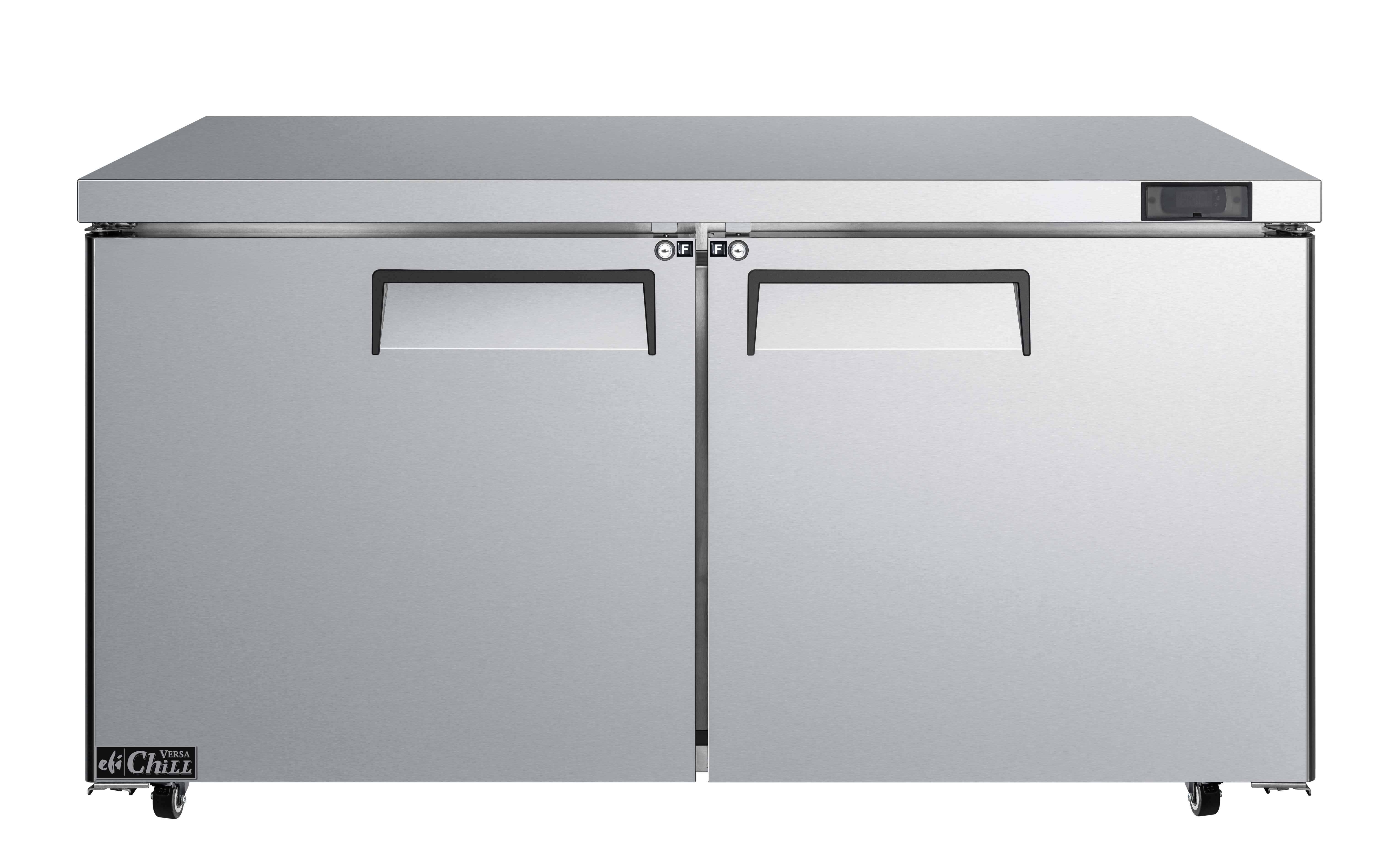 EFI FUDR2-60VC — Reach-In Freezer with 2 Solid Doors, 60.24"W x 30"D x 37.4"H, 16.8 cu ft