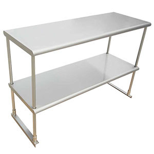 Stainless Steel  Double Over shelves